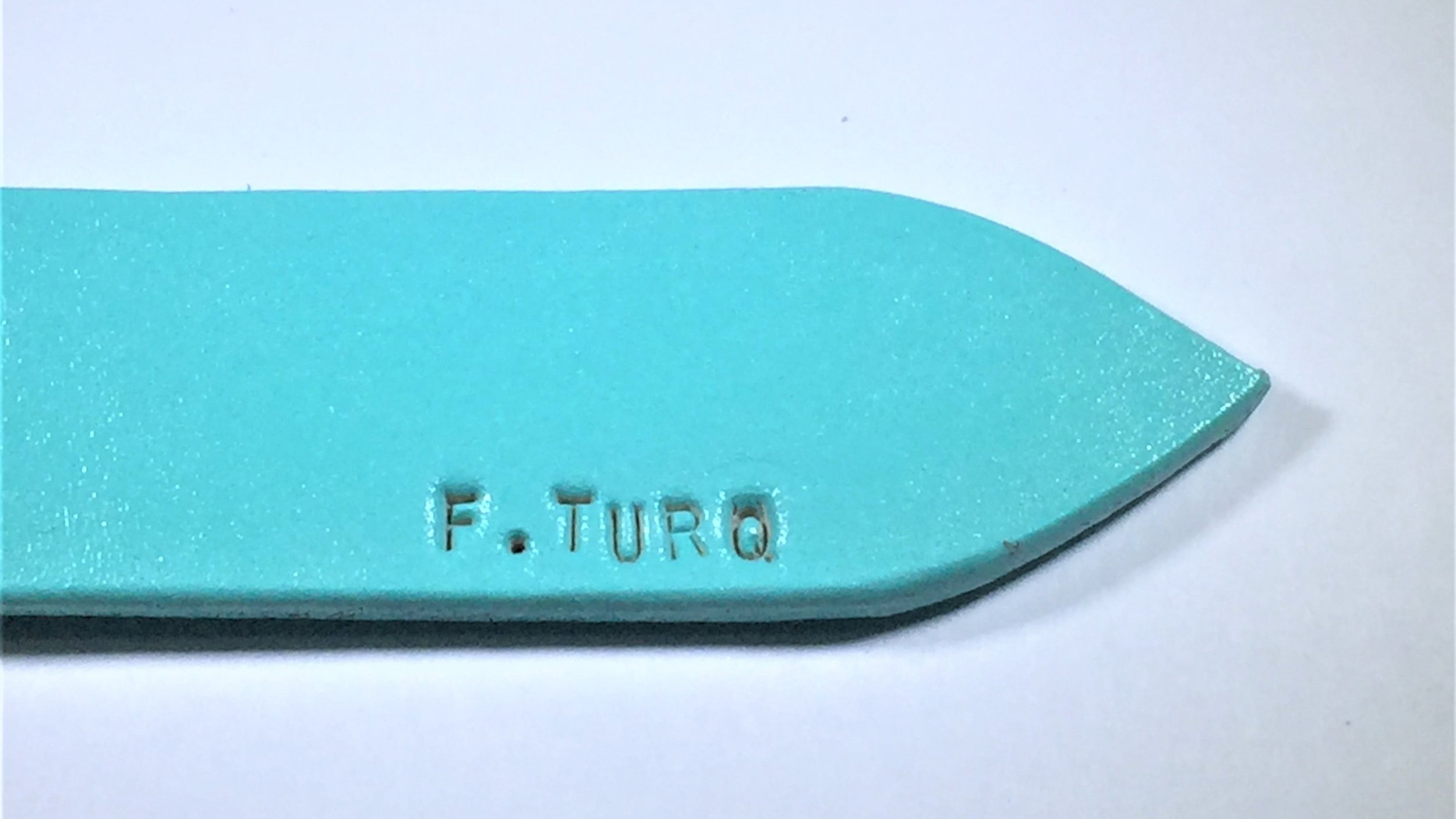 Tiffany Blue Leather Belt