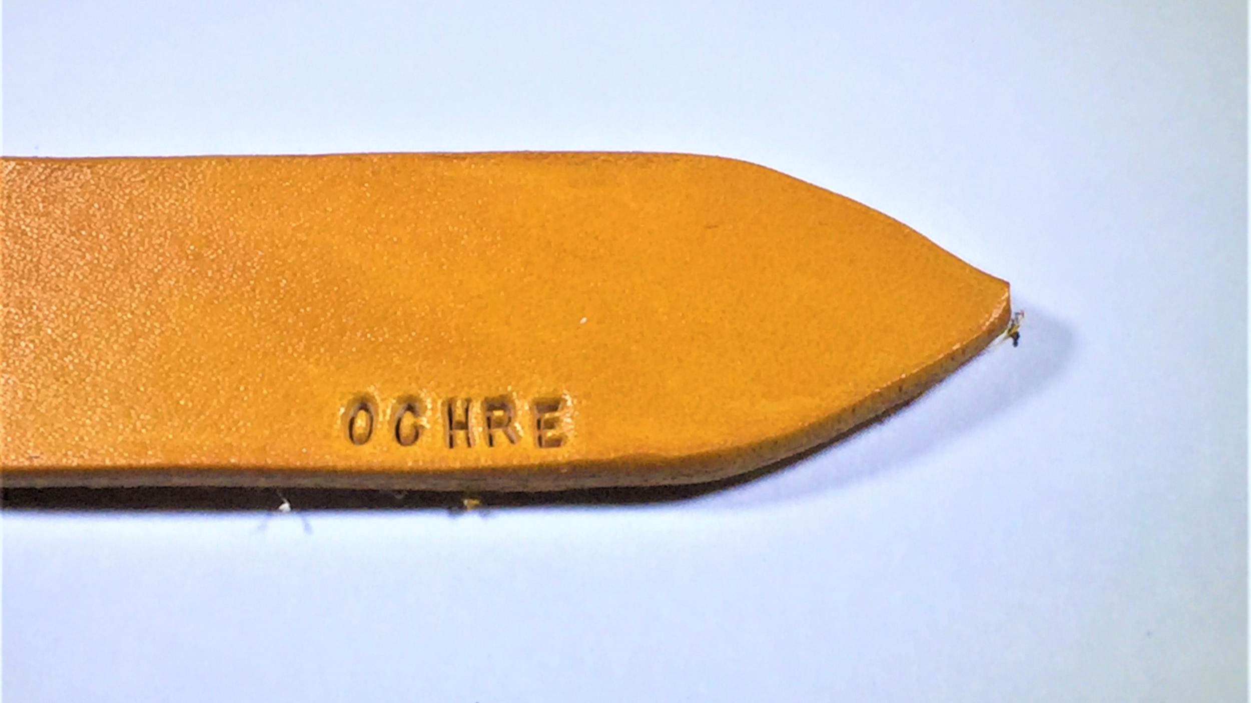 Ochre Leather Belt