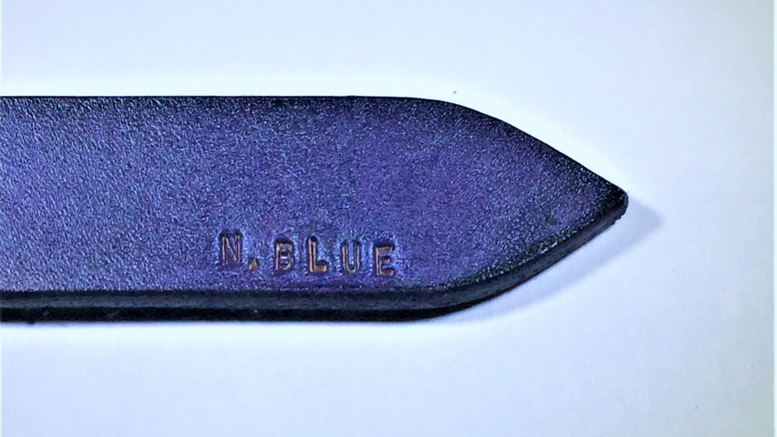 Blue Leather Belt