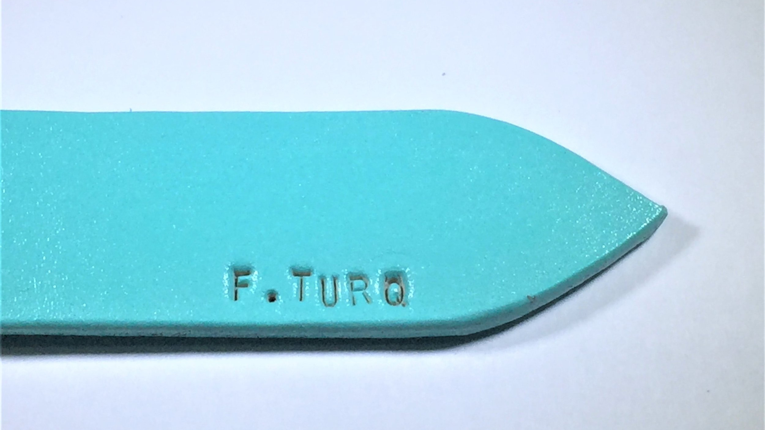 Tiffany Blue Leather Belt