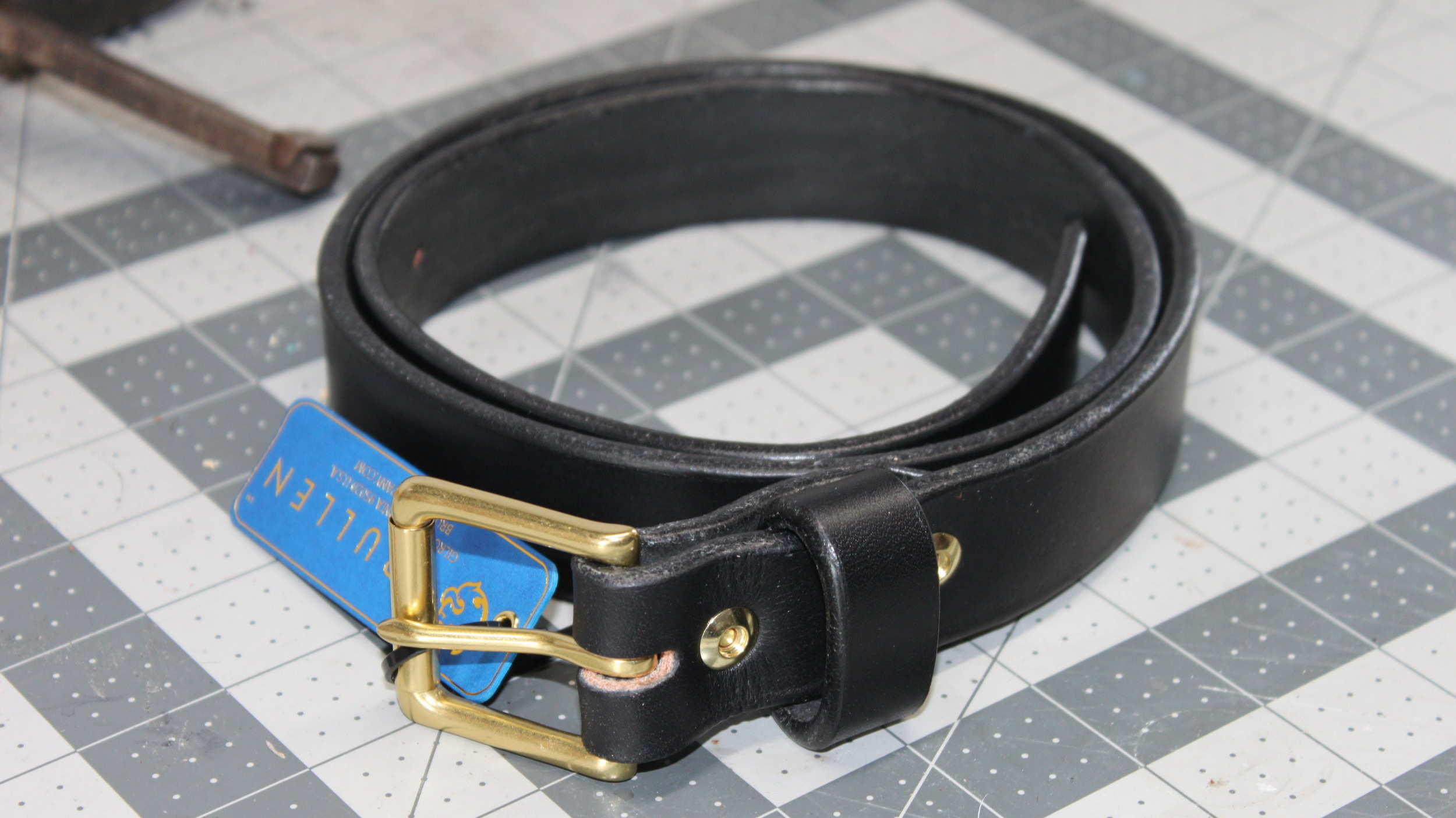 Bridle Belt | Wickett and Craig | Full Grain Leather Belt | Vegetable Tanned Leather Belt | Black | Made in USA