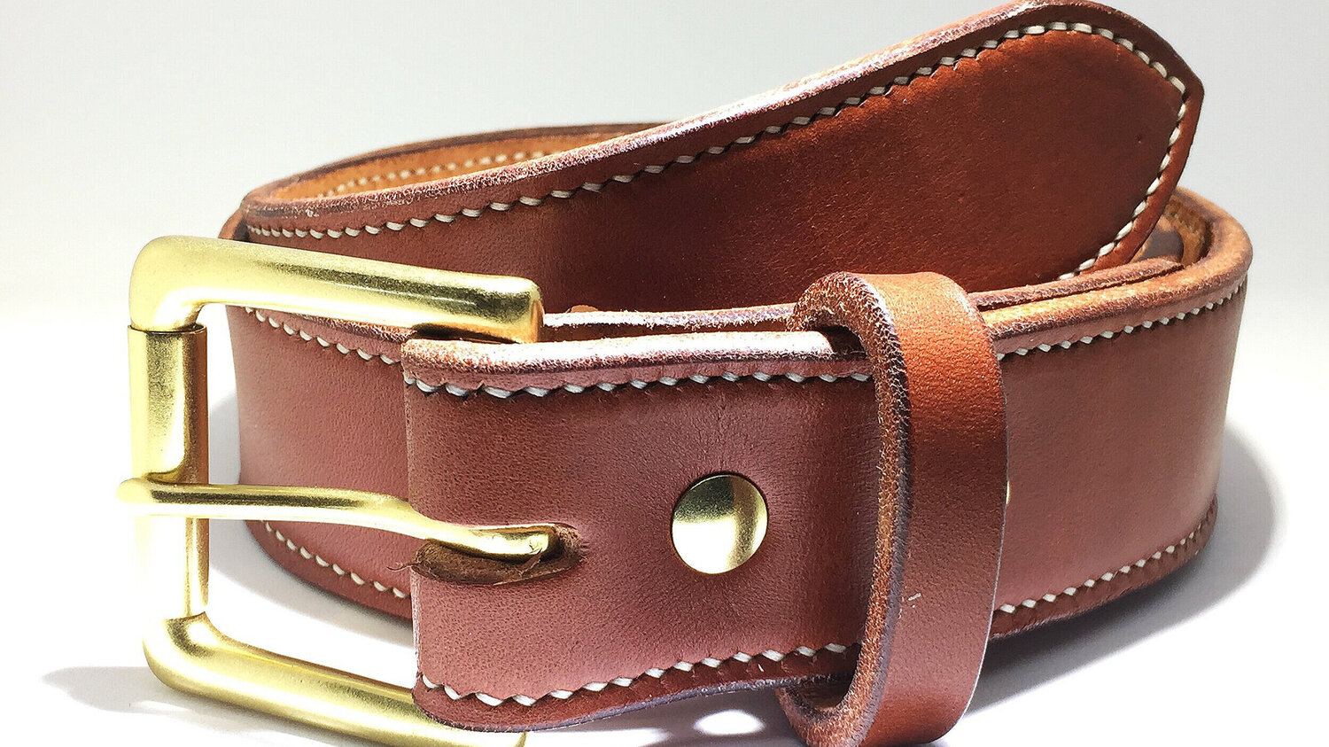 Buy Handmade Leather Belt in Orange 32 Mm 1.25 or 40 Mm Online in India 