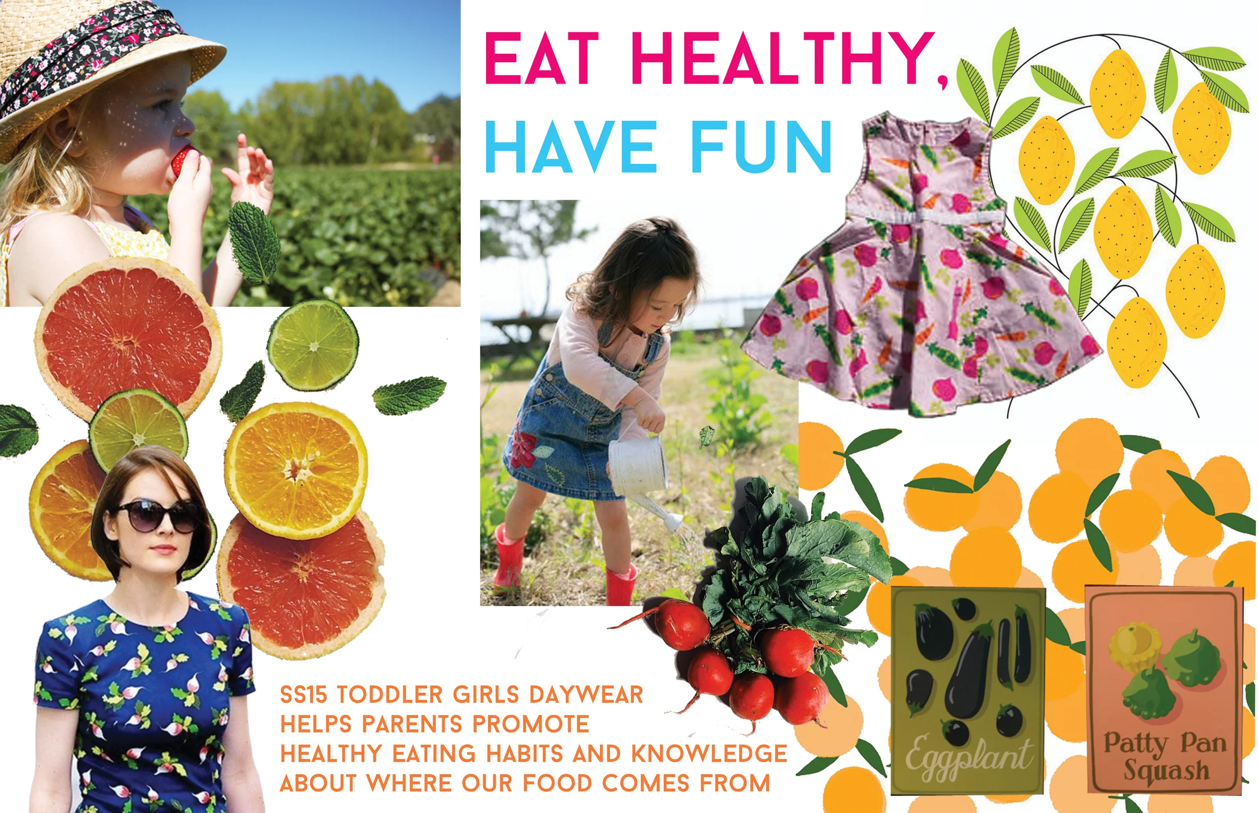 SS15 toddler girls mood board