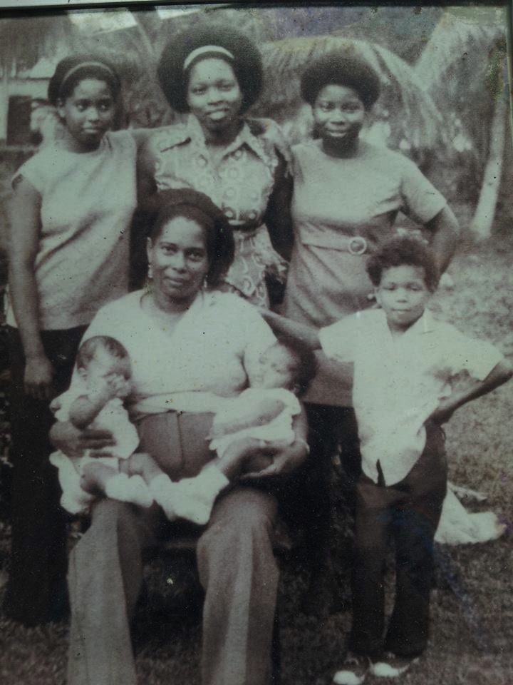   "Brown Smith Family"   My mother with my daughter and my niece Glenda in her hand. She was a loving lady.   Collaborator: Irma Brown    CC_001_019  