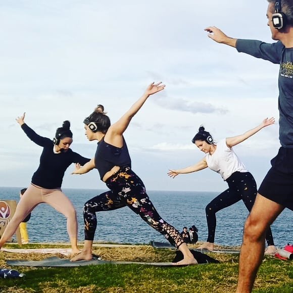 Immersive outdoor Yoga sessions #yogapractice #yoga #Sydney with @victoryyoga.com.au