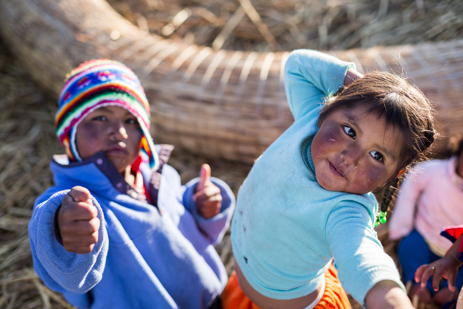 Dancing Uros Children