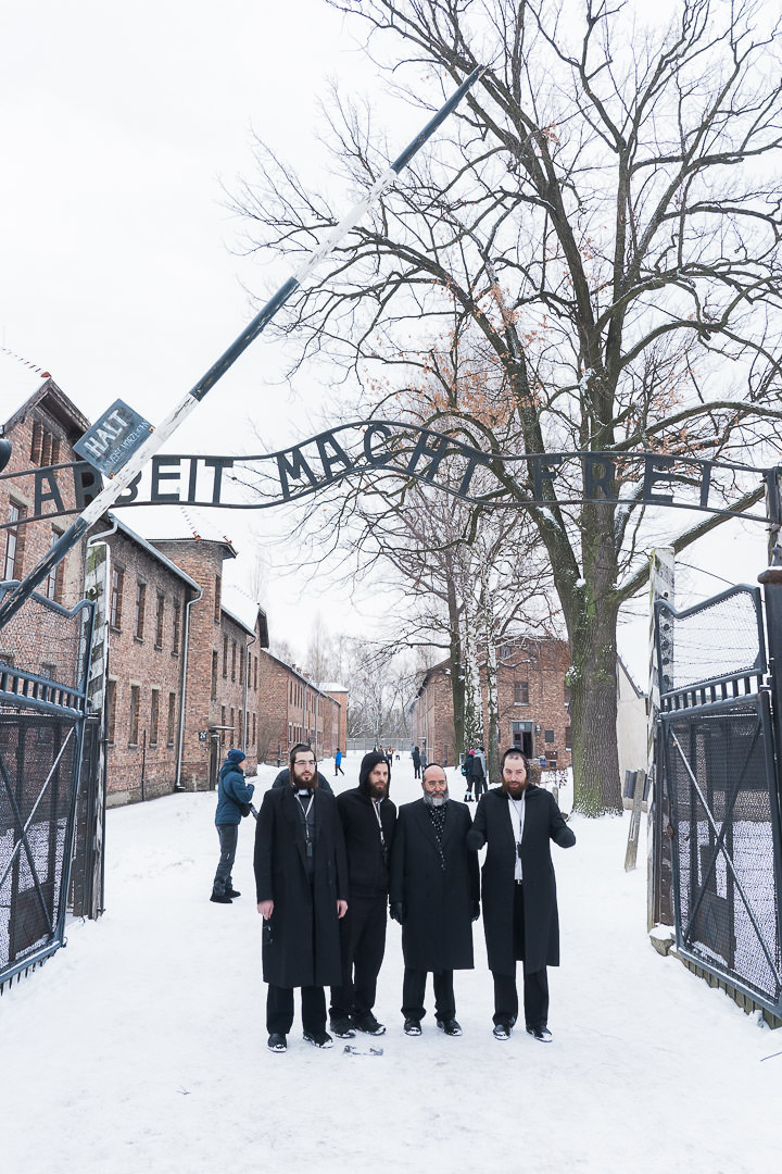 Jews visiting Auschwitz