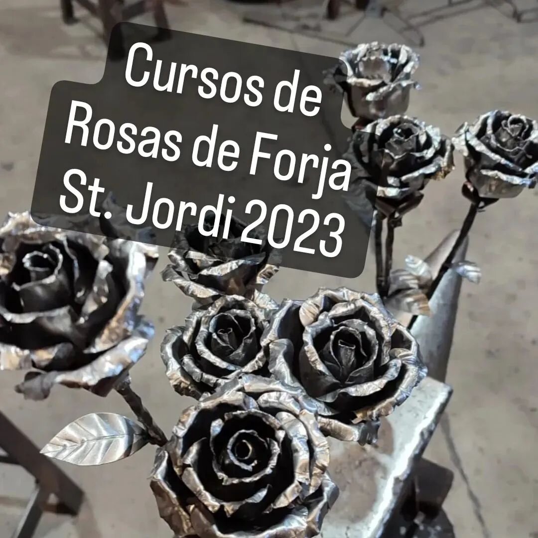 St.Jordi est&aacute; ya cerca!! Nuestros cursos de Rosas de forja 72&euro; para hacer de 2 a 4 rosas en un d&iacute;a. Consulta nuestra web Nivel 1 Rosas de forja. WhatsApp 678730334