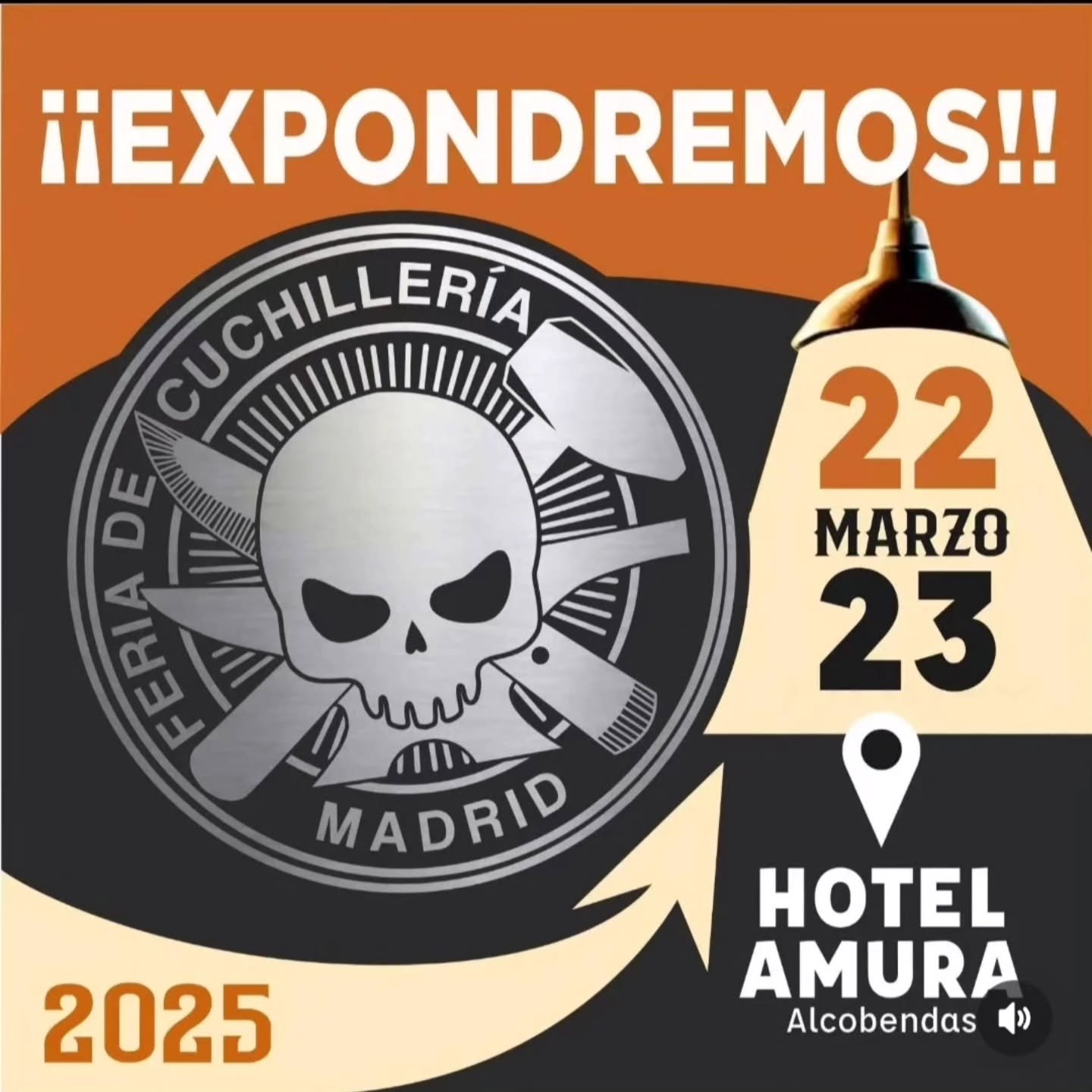 Expondremos en la feria de cuchilleria de Madrid 2025
Hotel AMURA Alcobendas 22-23 de Marzo. 
@herramientasdeforja 
@fantasticfactorystudio 
@tuherrerodecaramelo 
@dzmitry_andreyeu 
.
#feriadecuchilleriademadrid #herramientasdeforja  #cursosdeforja #
