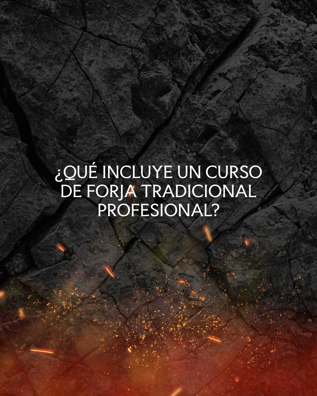 ❓ El curso de Iniciaci&oacute;n a la Forja Tradicional de nivel profesional incluye todas las t&eacute;cnicas fundamentales que necesitas para dar tus primeros pasos con seguridad: clavos medievales, argollas, punzones, ganchos, tiradores y m&aacute;