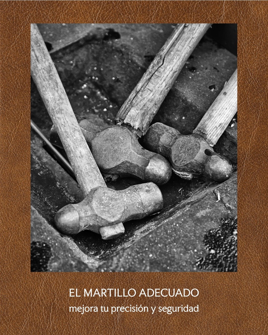 Uno de los errores m&aacute;s comunes al iniciarse en la forja es usar un martillo demasiado pesado o mal equilibrado. Elegir la herramienta correcta marca la diferencia entre avanzar o frustrarse.

Para principiantes, recomendamos martillos entre 80