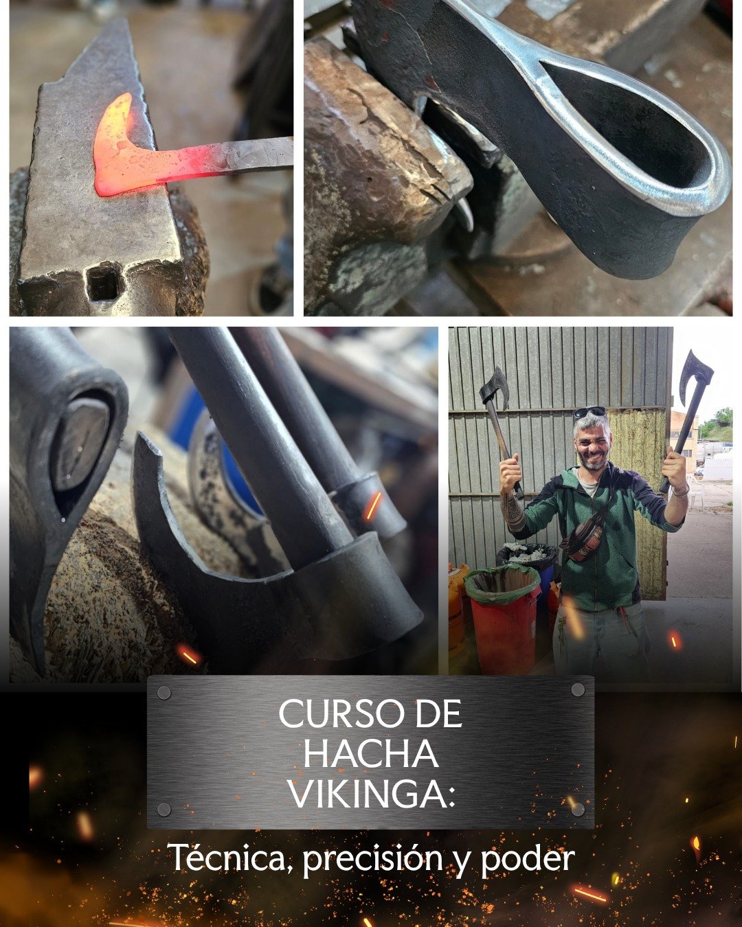 Forjar un hacha es dominar el equilibrio entre forma y funcionalidad. En este curso aprender&aacute;s a trabajar con vol&uacute;menes m&aacute;s grandes, a dar forma con precisi&oacute;n y a comprender c&oacute;mo se combinan resistencia y filo.

Es 