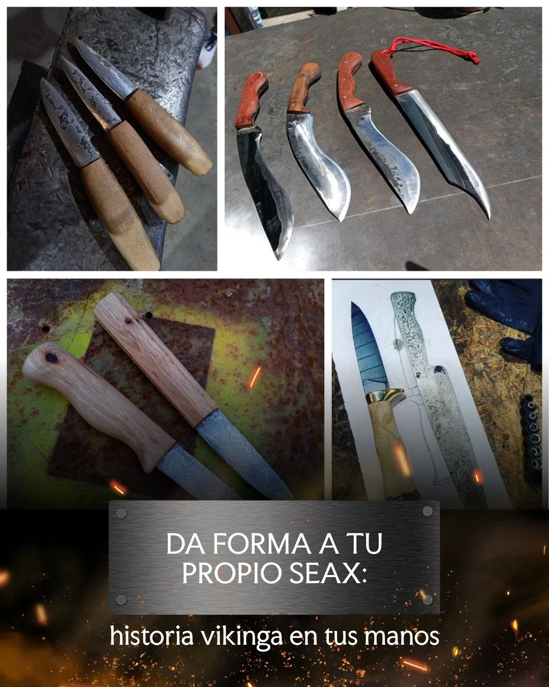 🛡️ El Seax es un cuchillo anglosaj&oacute;n del siglo VII, forjado con espiga oculta y mango de fresno. En este curso nivel 2 te sumergir&aacute;s en una t&eacute;cnica que combina historia y precisi&oacute;n, creando una pieza aut&eacute;ntica y po