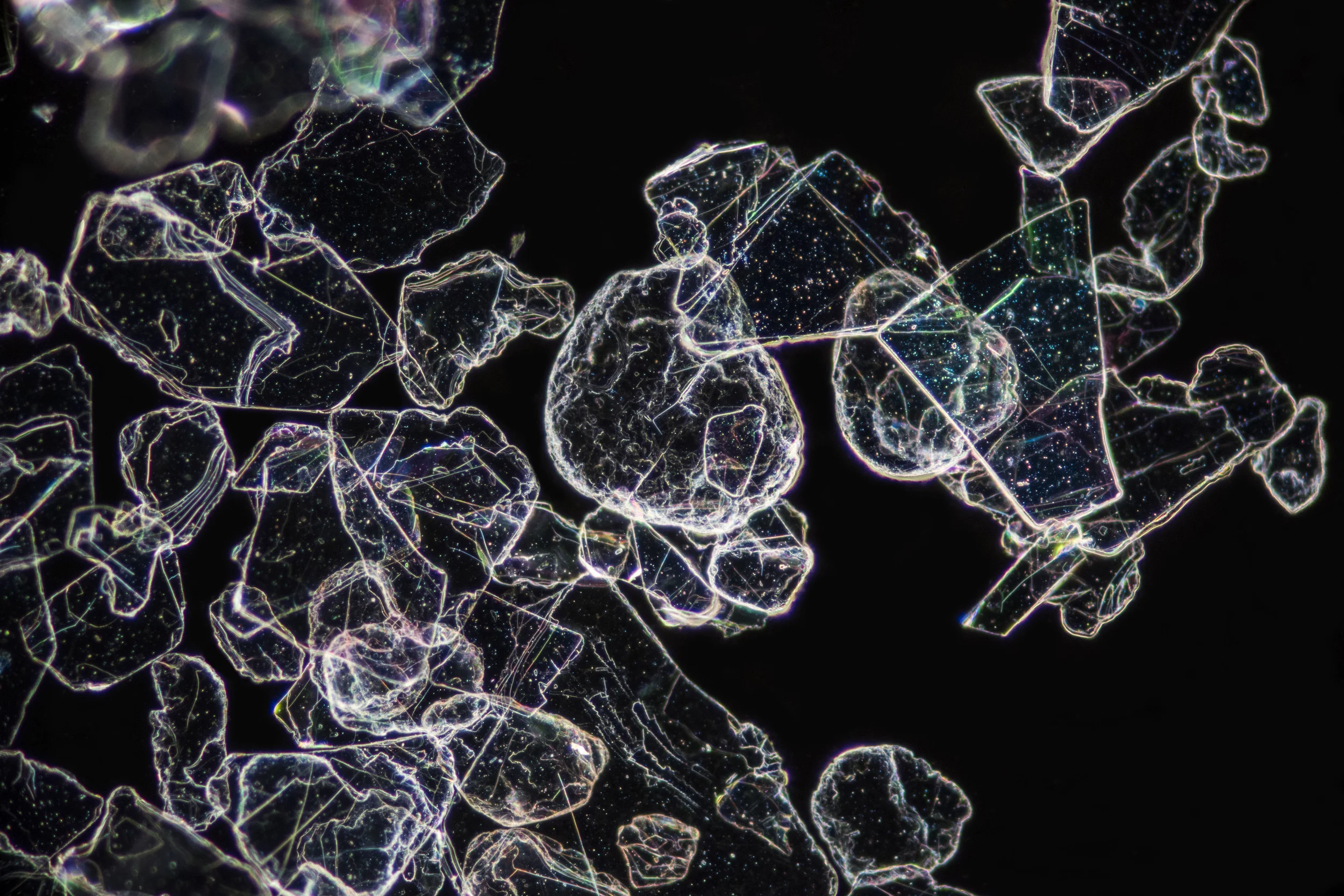 Childs Glitter Bubble Bath (x40 magnification)