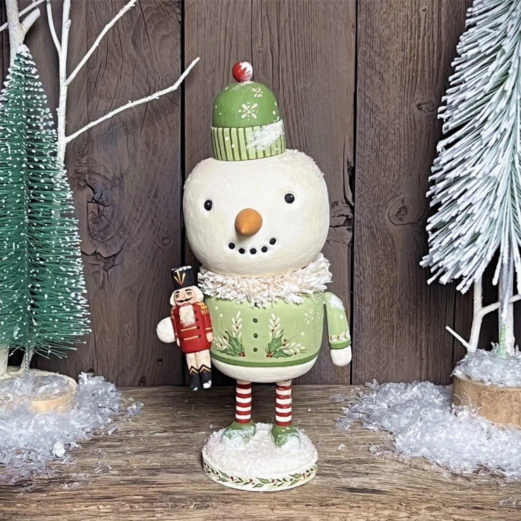 Snowman with Nutcracker