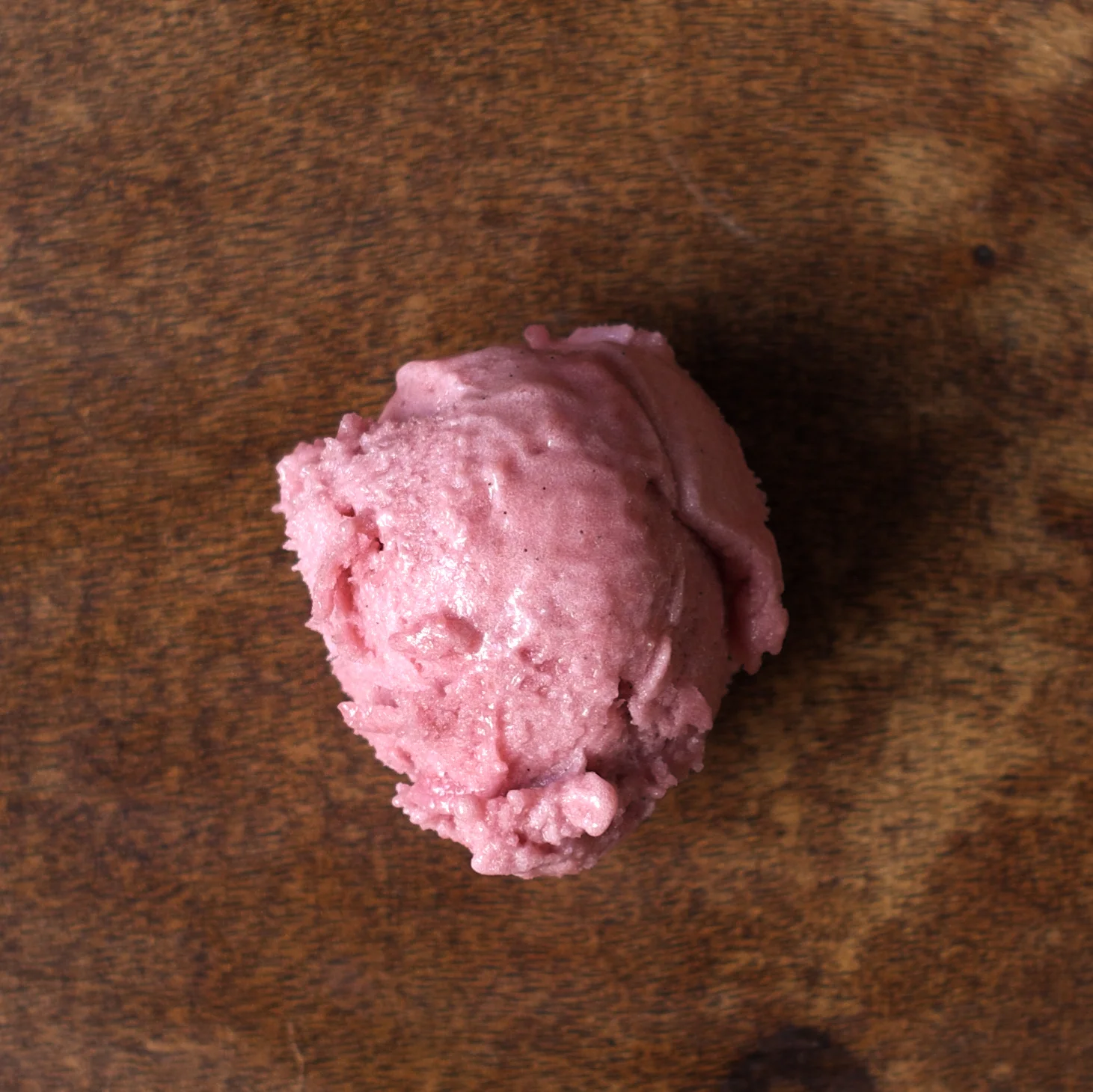 Rhubarb and vanilla sorbet