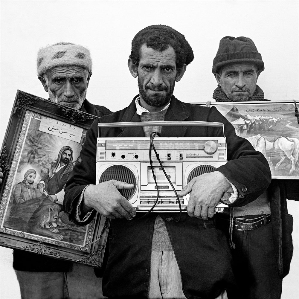 "Gypsies with their prize possessions" from Mohsen Rastani's portfolio, Iranian Family Portraits