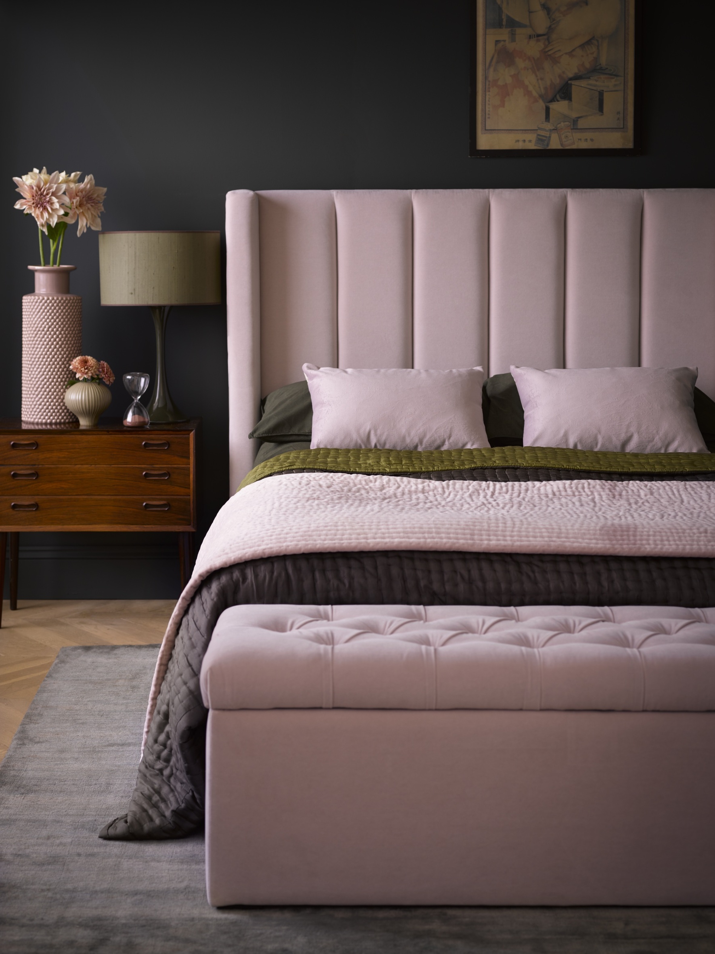 Sofa.com Cleo double bed in Lychee smart velvet.jpg