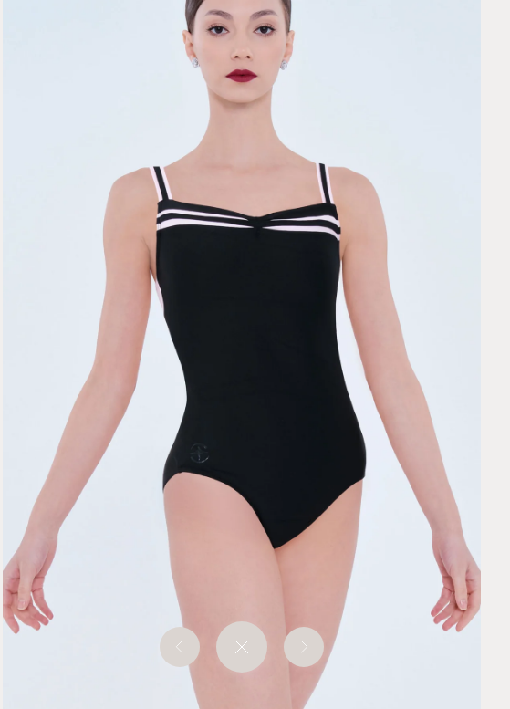 Wear Moi Margot Black/ballet pink leotard