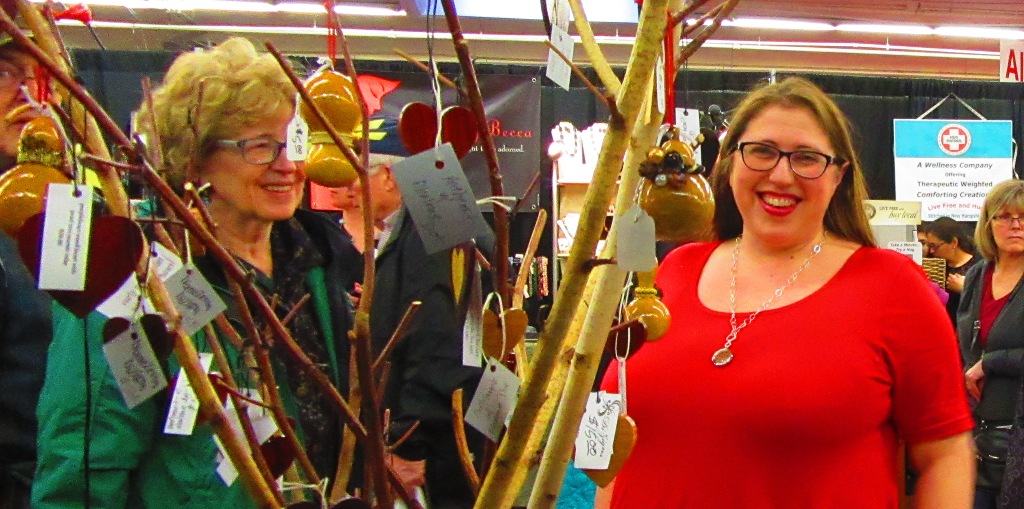 Cristin came to visit me at my booth and I goofed up on posting her picture in my holiday blogs last Christmas, so Thanks Cristin for letting me take your pic and post now.