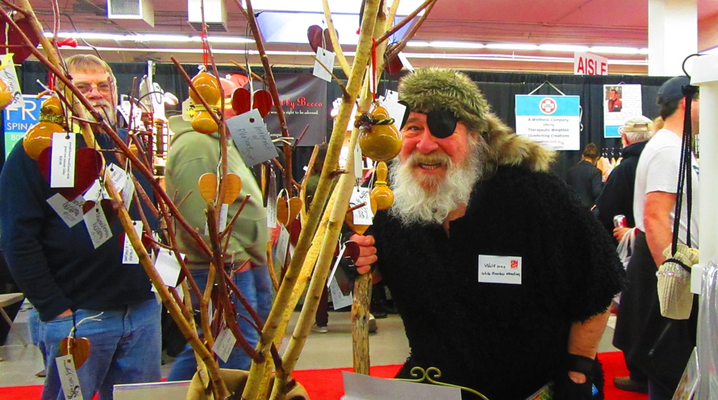 The Wolfman from Clark's Trading Post was here again this year. Looks menacing!