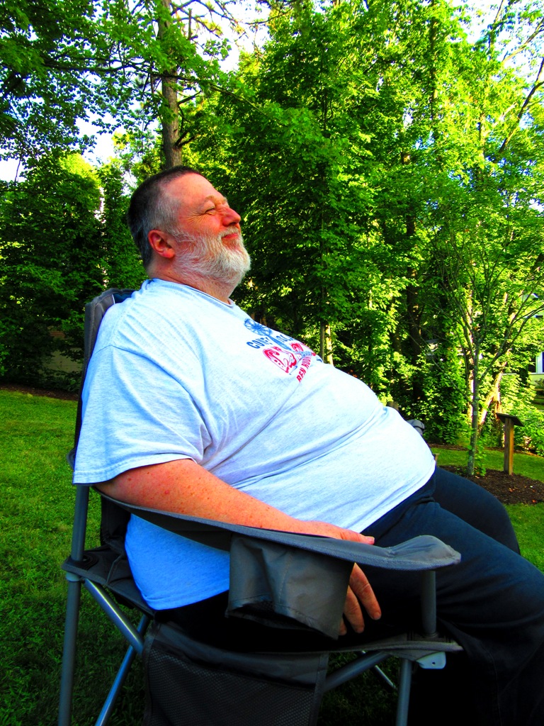 John Zevos smiling..."taking my picture?"
