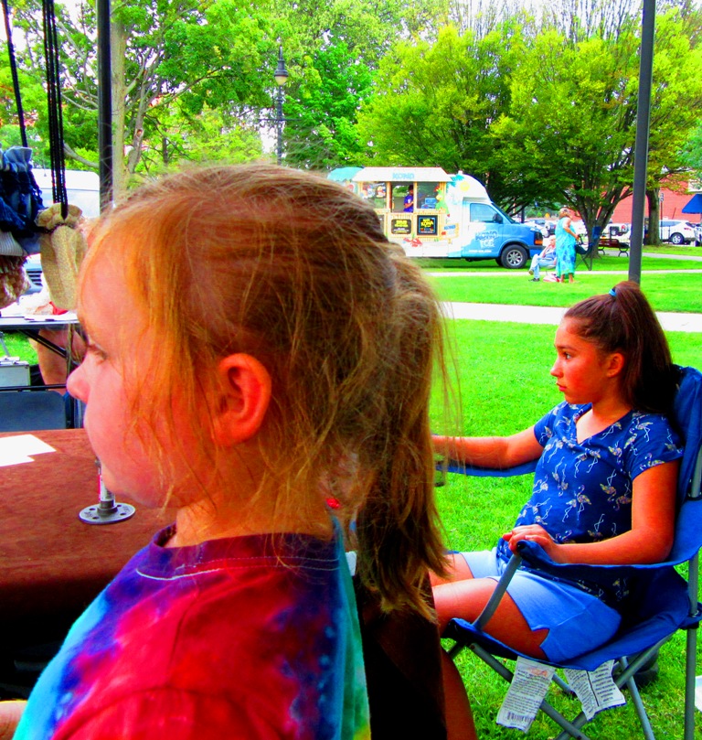 Scarlett came with a tie-dye t-shirt, nice choice!