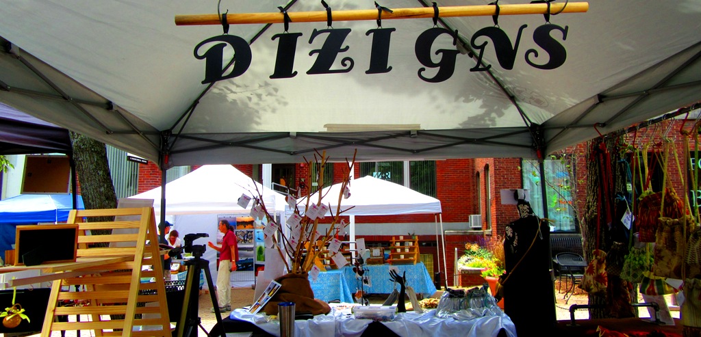 My booth from behind