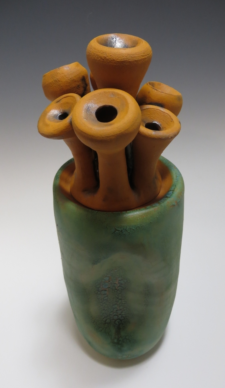 Gold Mushroom Jar