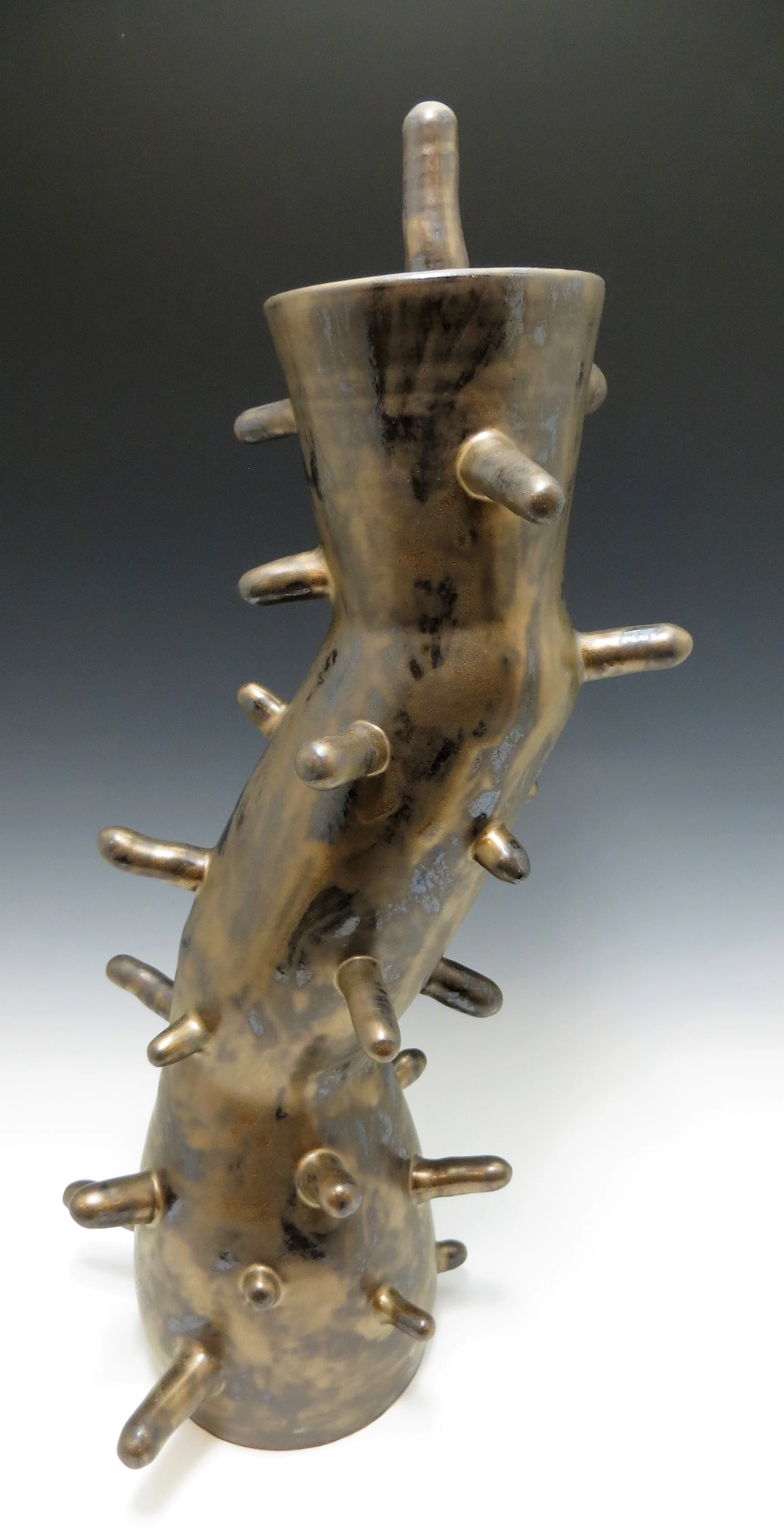 Covered Bronze Urn III