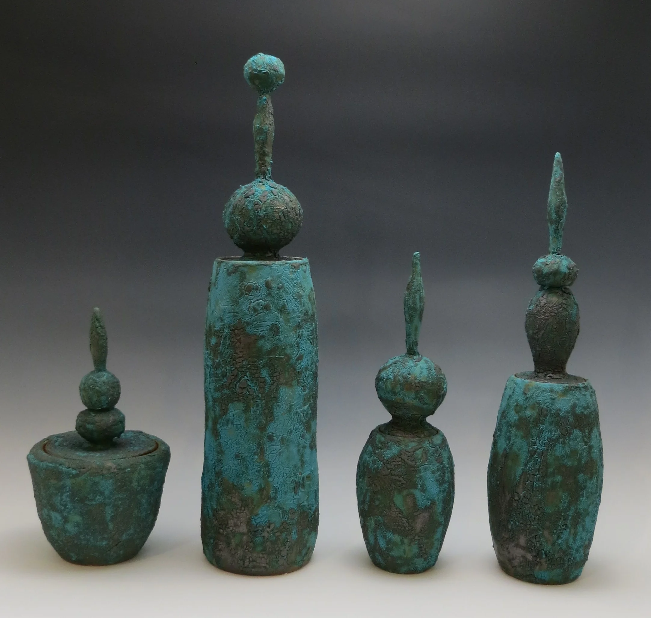 Verdigris Finials