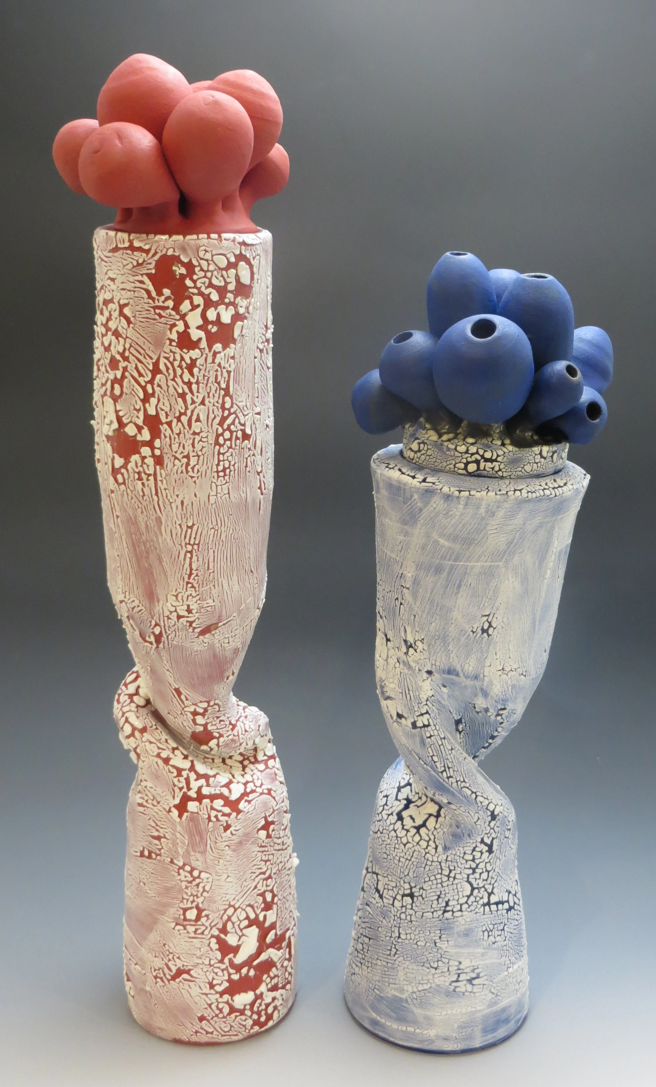 Twisted Red and Blue Bells