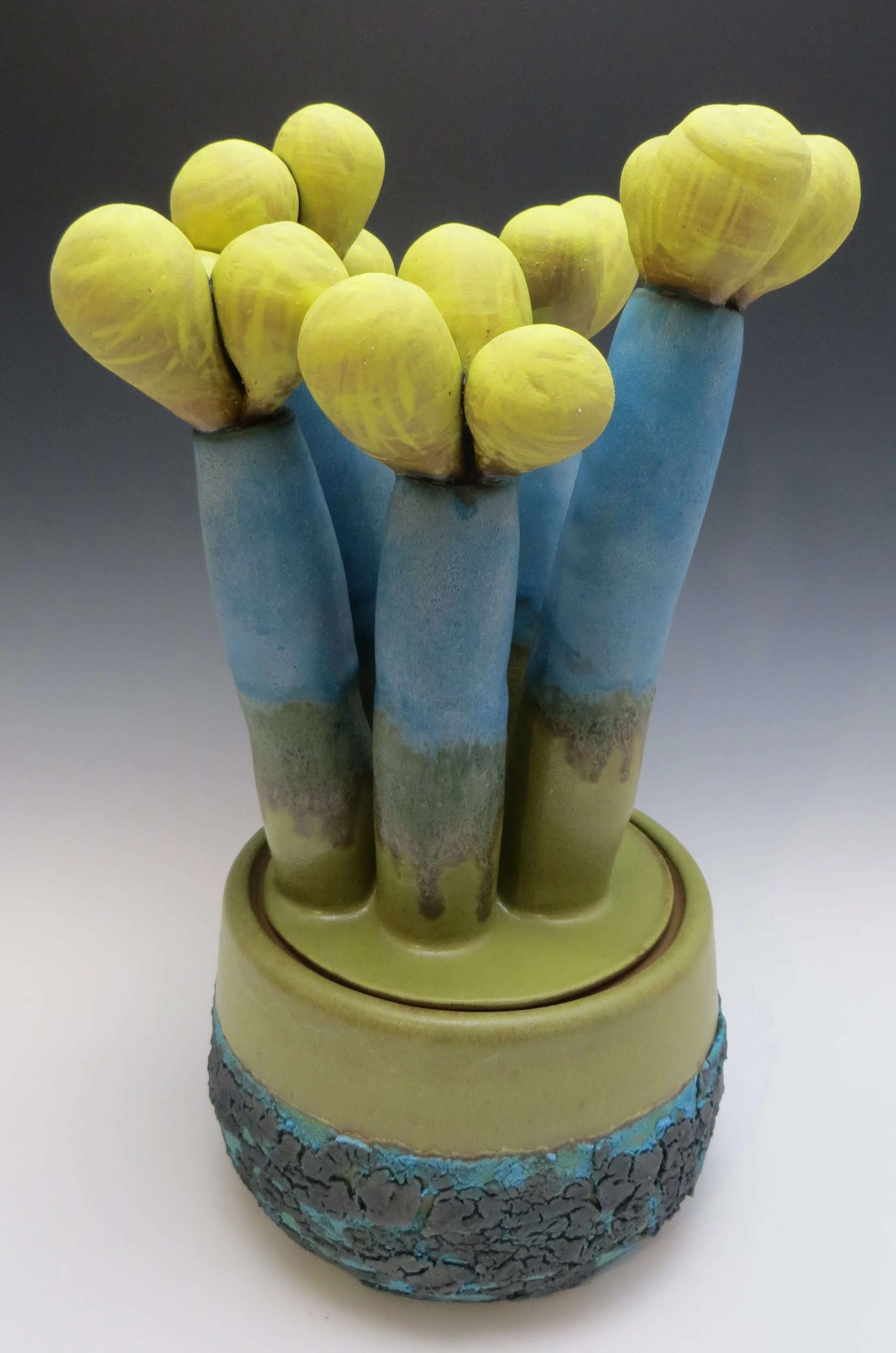 Yellow Blooming Tree Jar No. 1