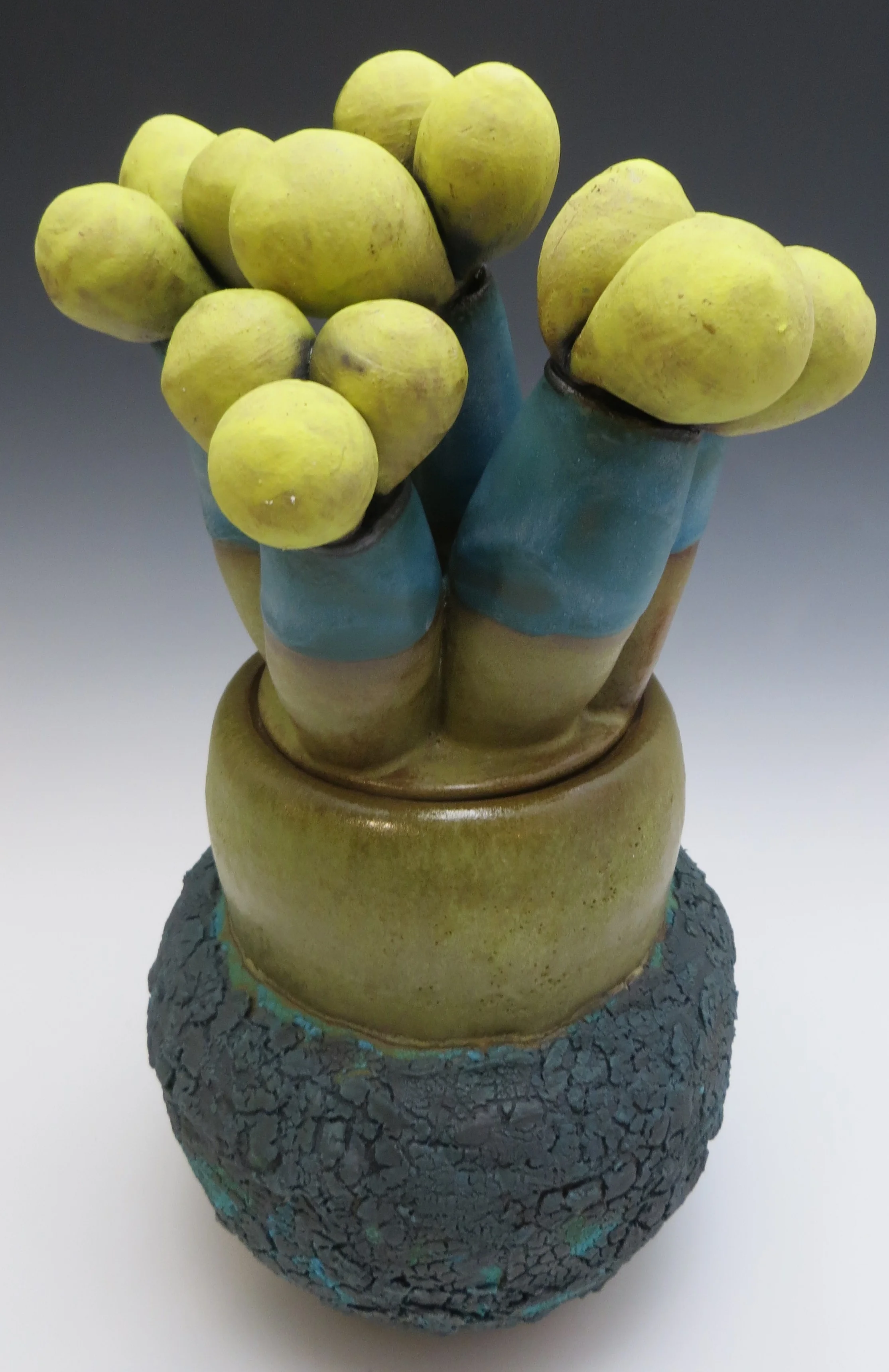 Yellow Blooming Tree Jar No.2