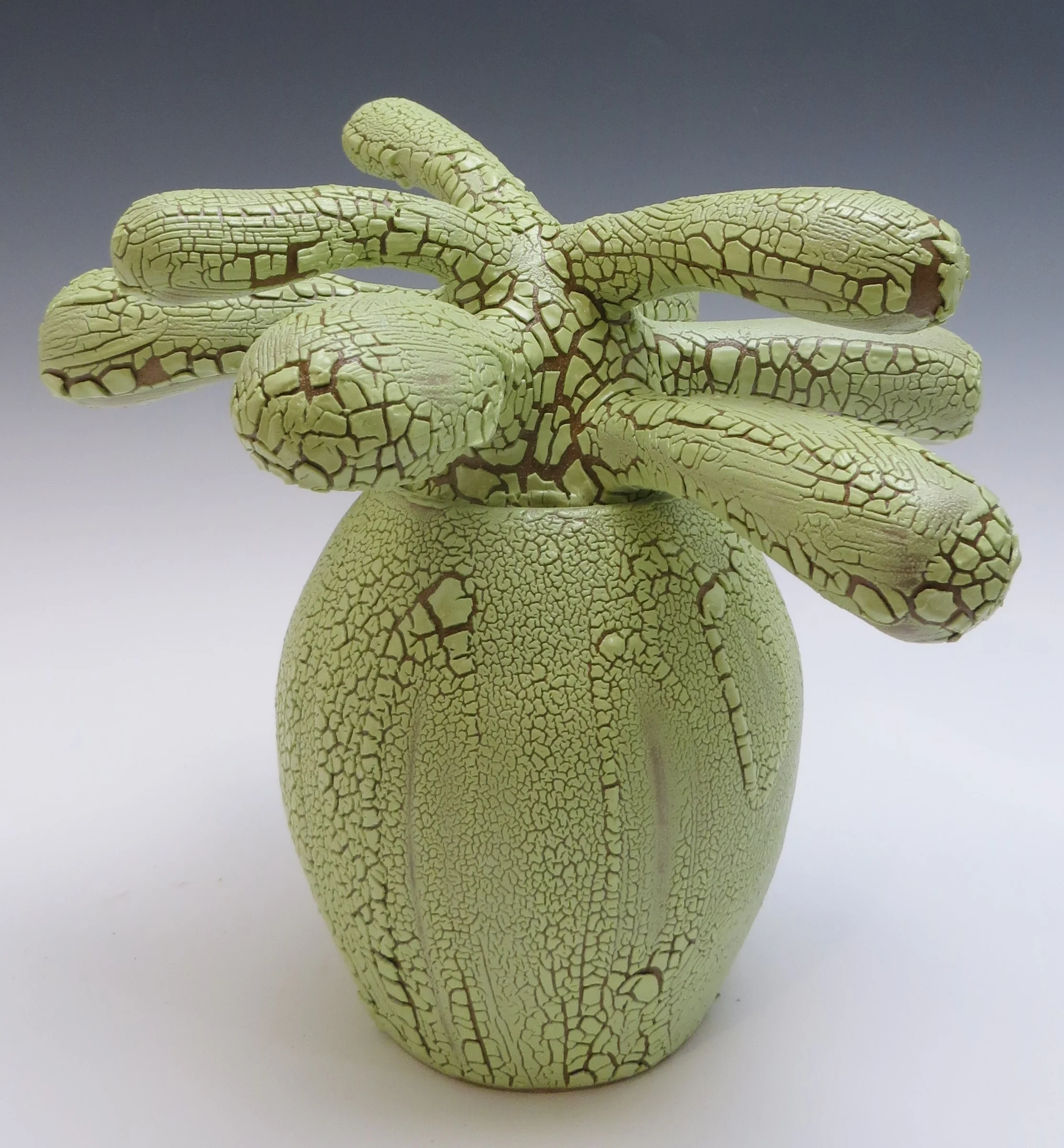 Small Green Ornamental Jar