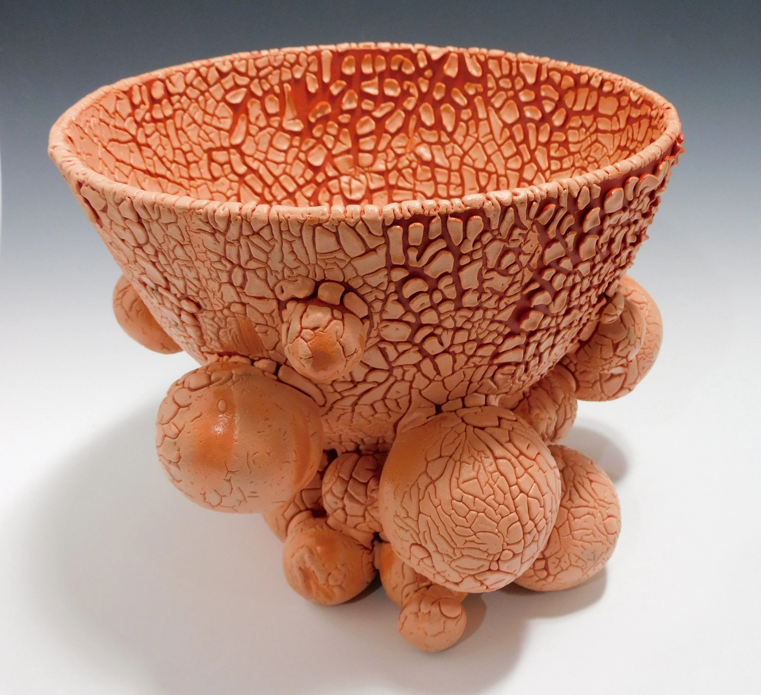 Orange Over Red Ball Bowl