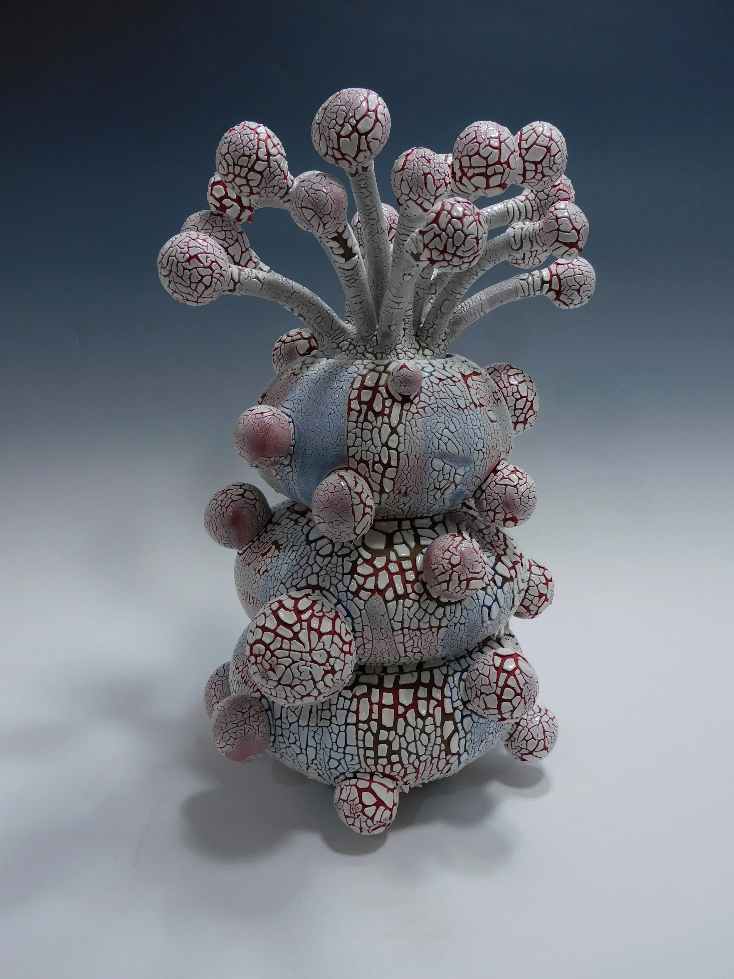 Red, White and Blue Plaid Ball Jar