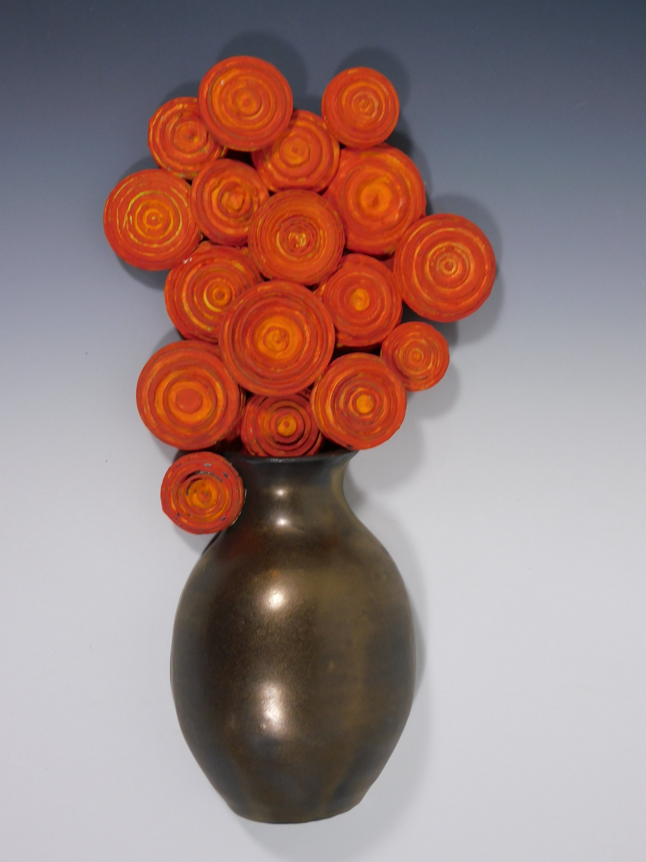 Red Orange Circle Blossoms 