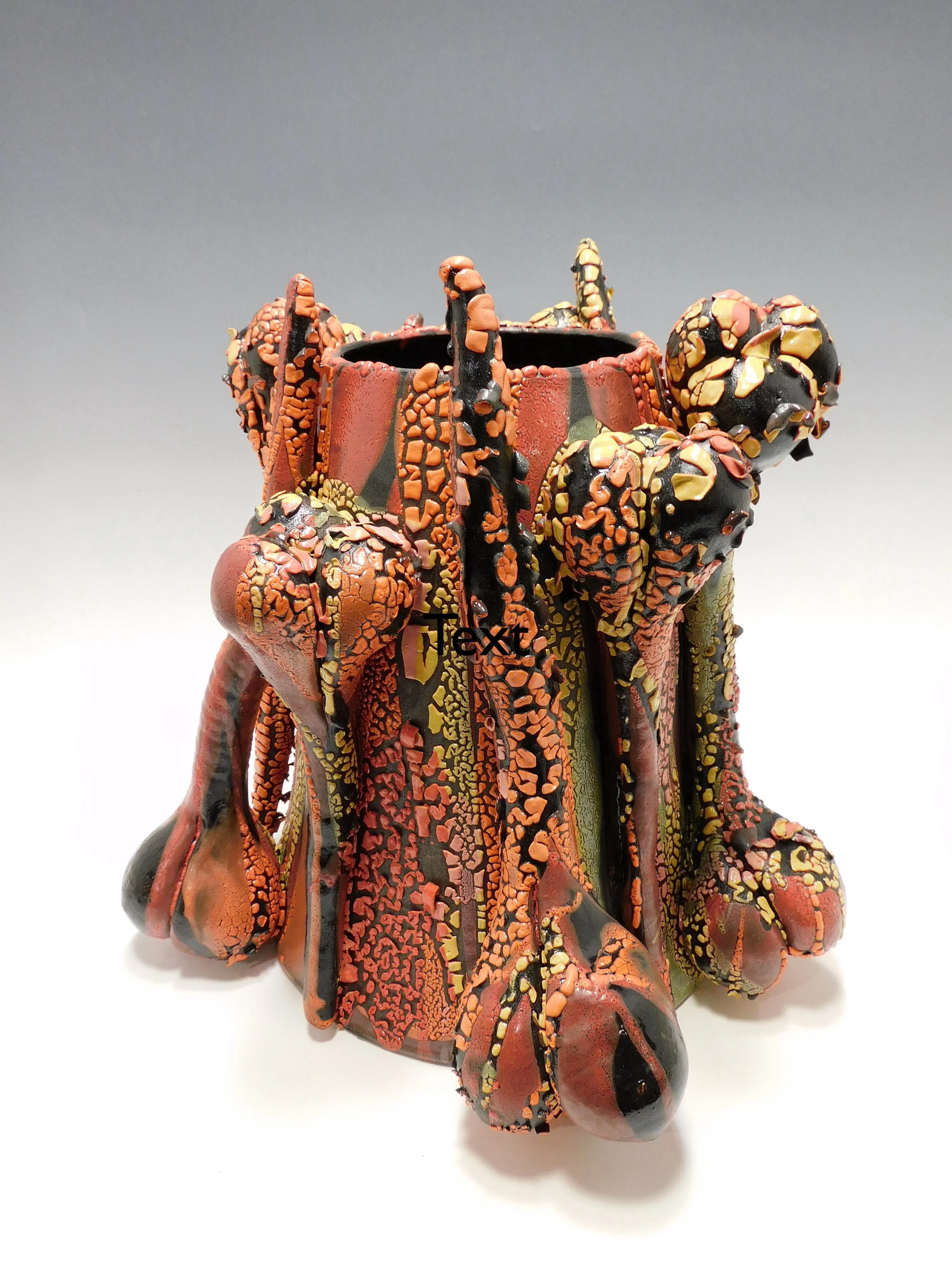 Red and Orange Bone Vessel