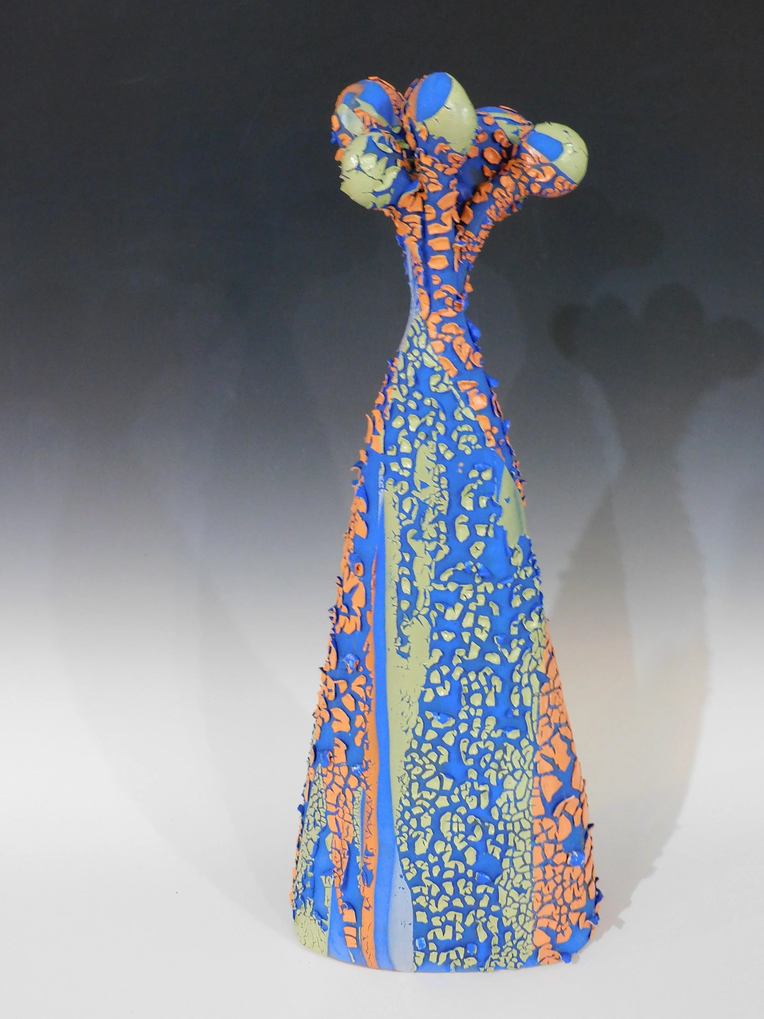 Cool Blue Volcano Flowers