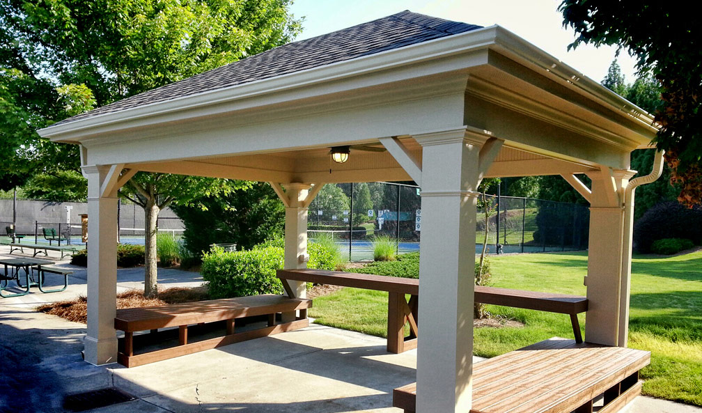 Hamilton Mill Tennis Pavilion & Benches