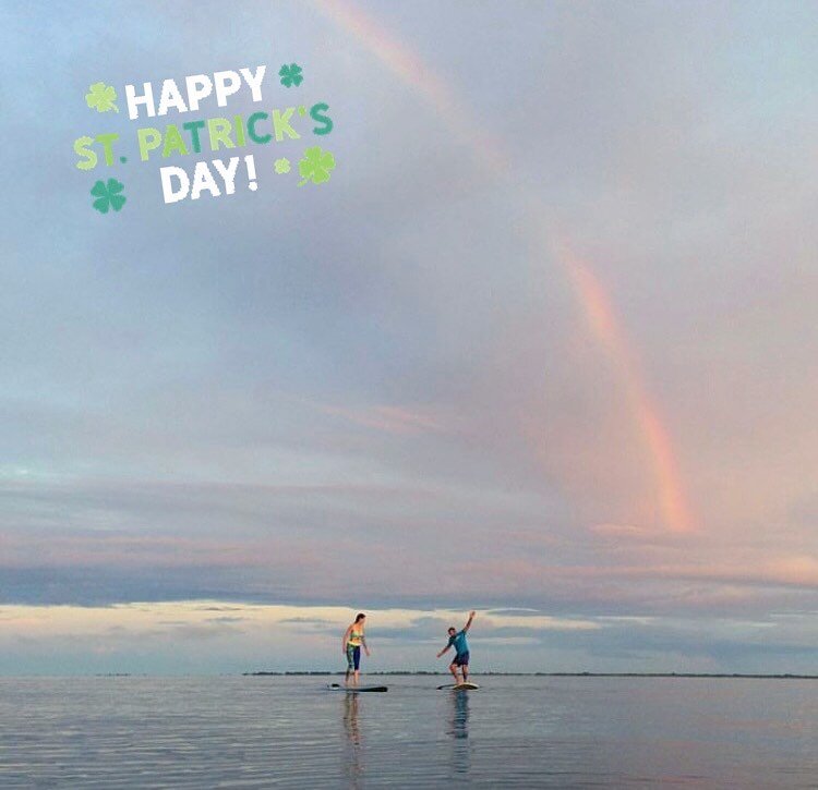 Happy St. Patrick&rsquo;s Day! &ldquo;A day to start transforming winter&rsquo;s dreams into summer&rsquo;s magic&rdquo; ☘️ 🌈 ✨ #stpatricksday #rainbow #sup #explore #gusu23