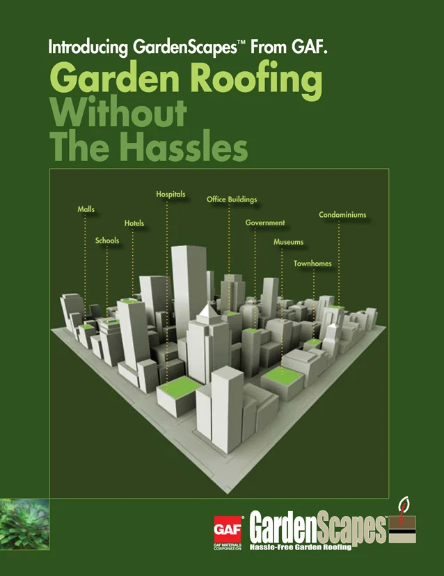 GAF Garden Roofing – Brochure Cover