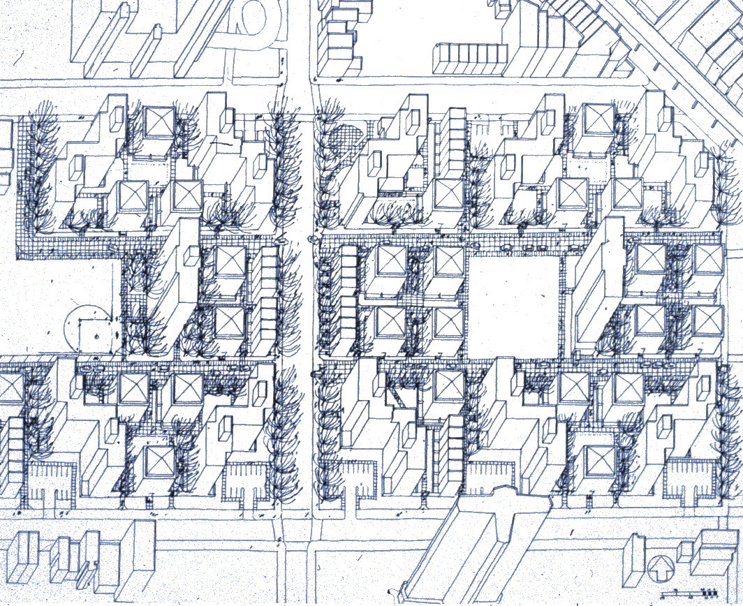 Michael Kwartler and Associates' : "Building in Your Own Backyard: Affordable Land for Affordable Housing," (1990): The report identified unused floor area on NYC Housing Authority estates to create new Affordable Housing in low to mid-rise infill housing to re-integrate the Tower-in-the-Park housing estates into their context.