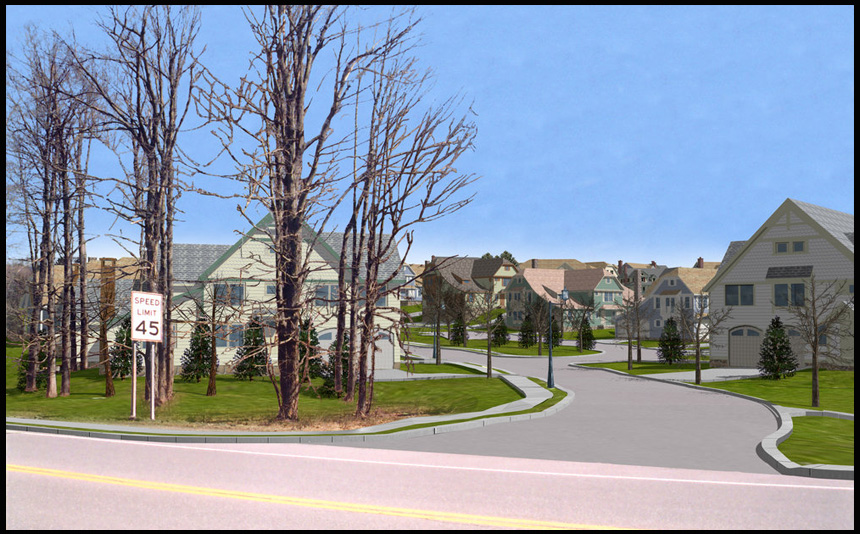 Bennett College Redevelopment Visual Simulation