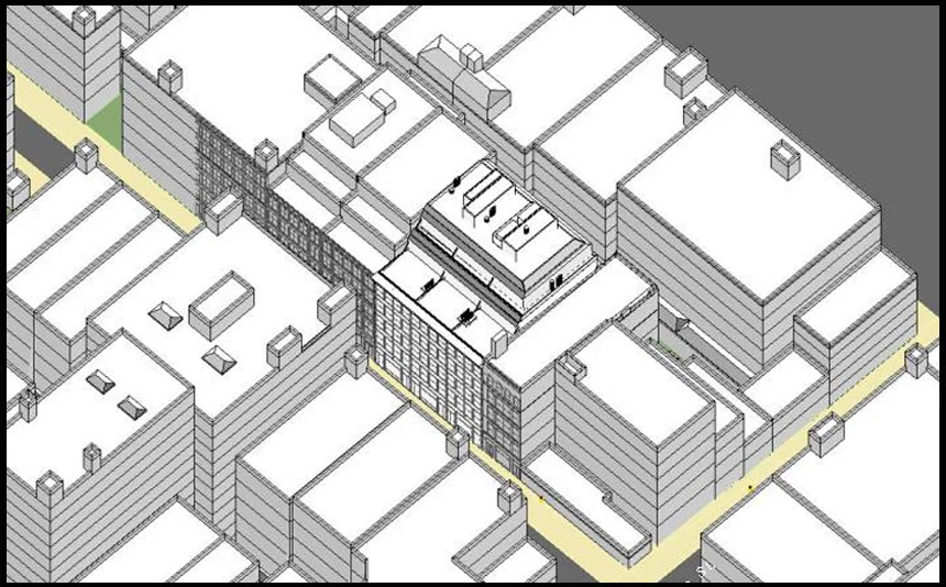 Greene Street Visualization of Building Addition in the SoHo Historic District for Landmark Preservation Commission Review