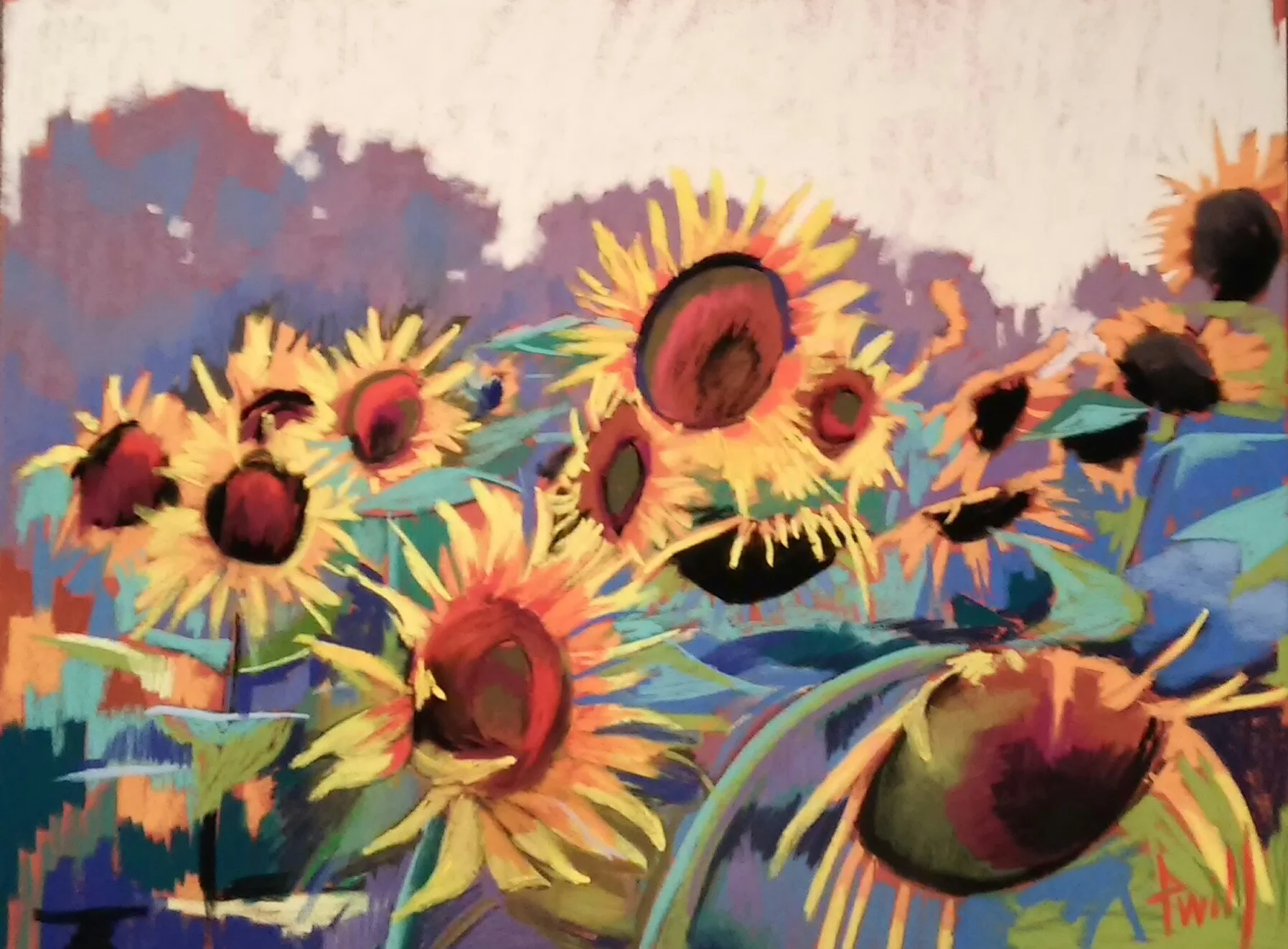 19x25 LaCarte Sunflower Study II AVAILABLE