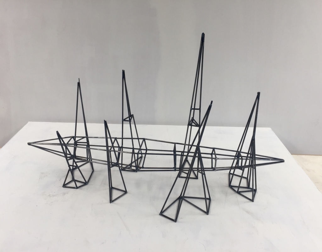 Steel armature for "Spike Cradle"