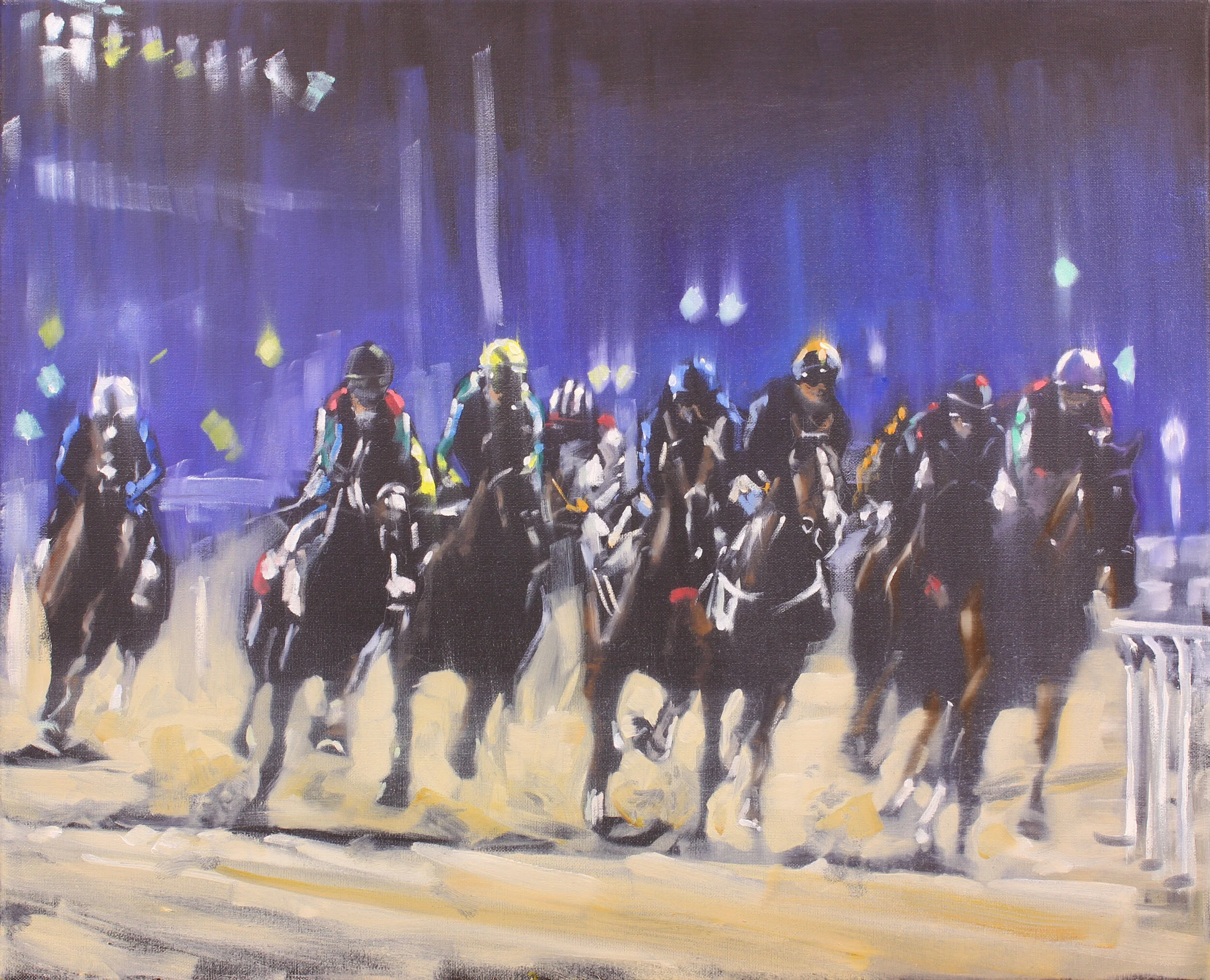 21. Meydan nights (Dubai) , oil on canvas, 50x40cm, POA