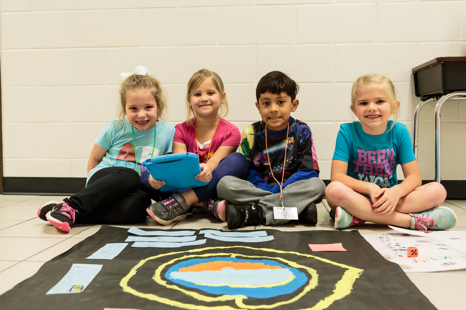 The children incorporated a quiz for viewers of their presentation and an animated video featuring lunar facts.